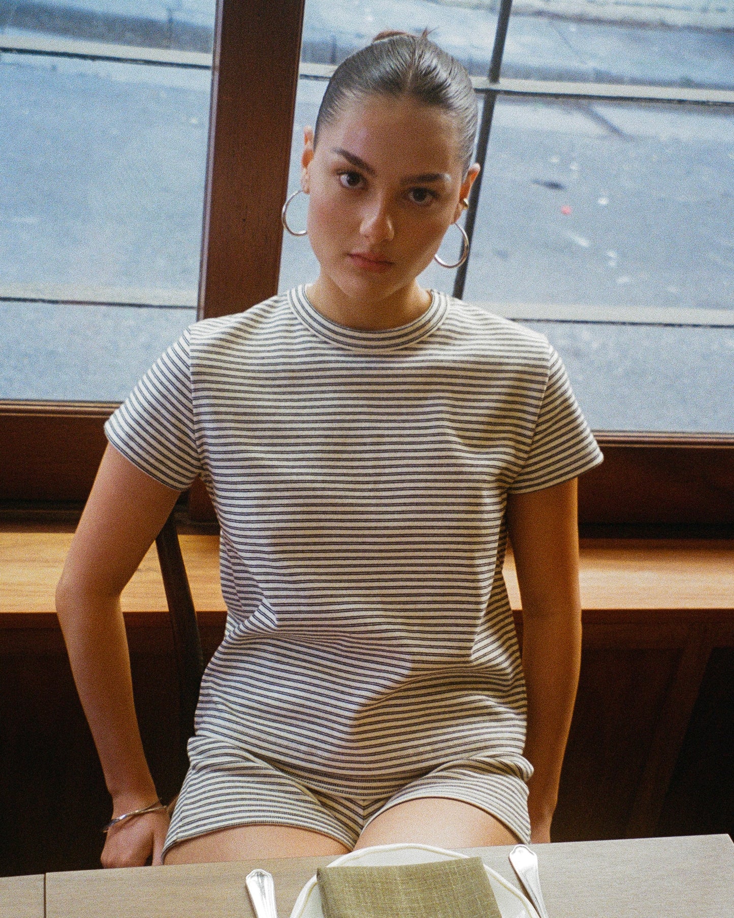 Womens Stripe Tee