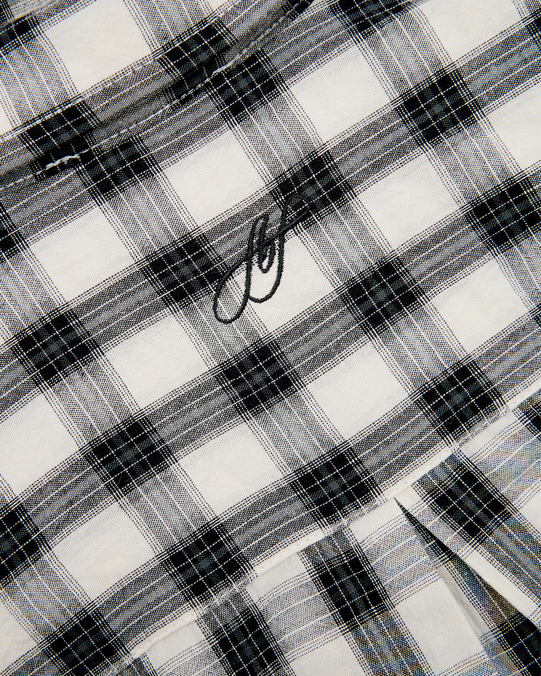 SS BUTTON DOWN SHIRT - CREAM PLAID