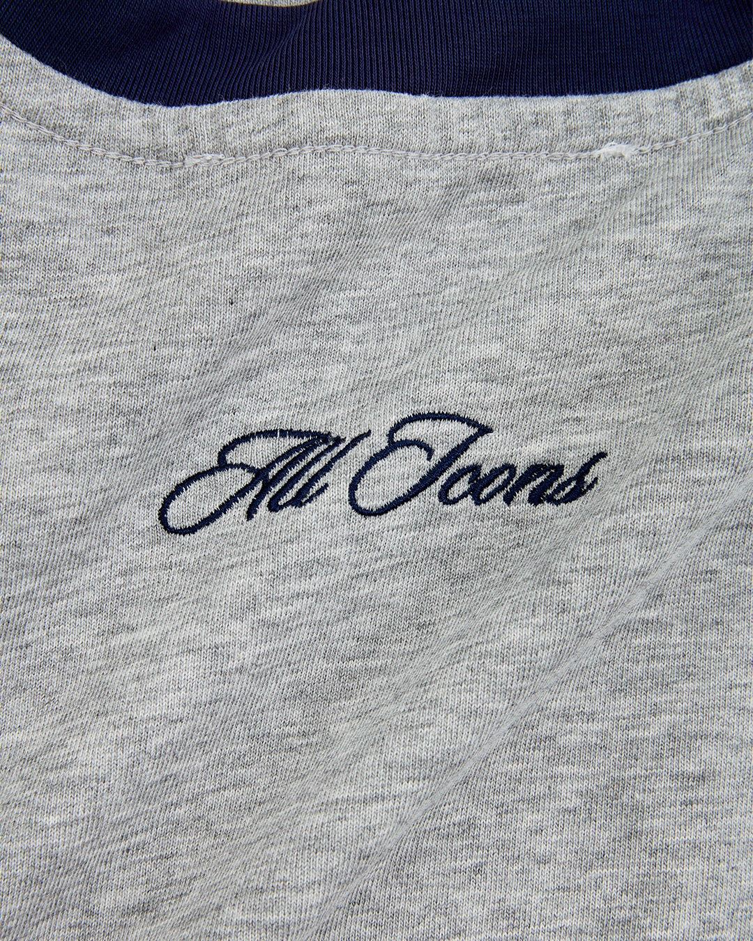 LS Crop Boxy Tee - Grey