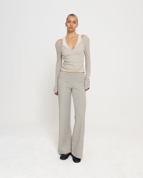 FOLDED PANT - CREAM