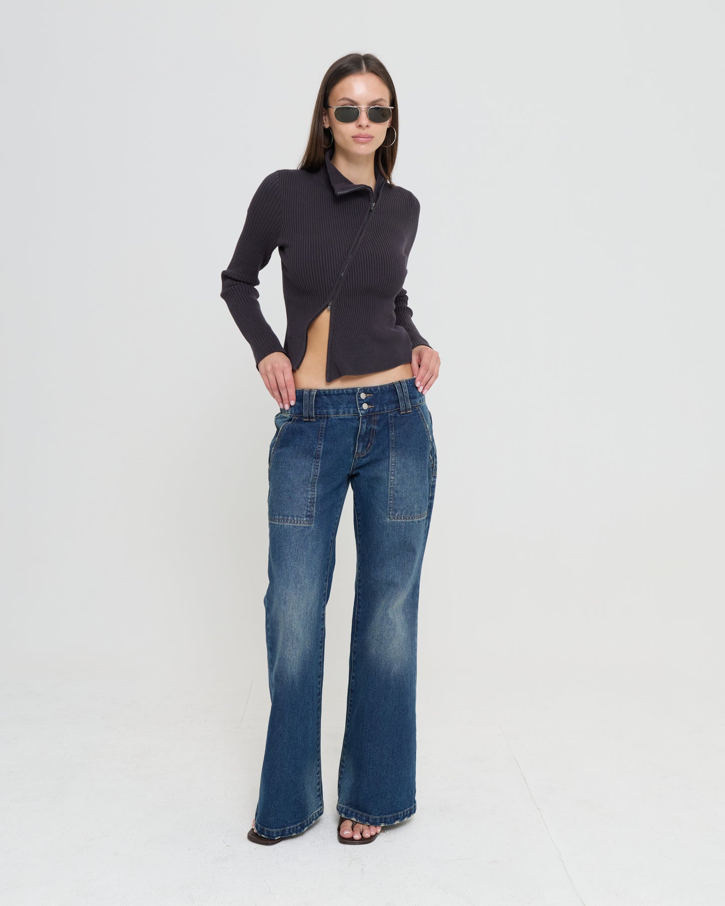 Women's Asym Zip Cardigan
