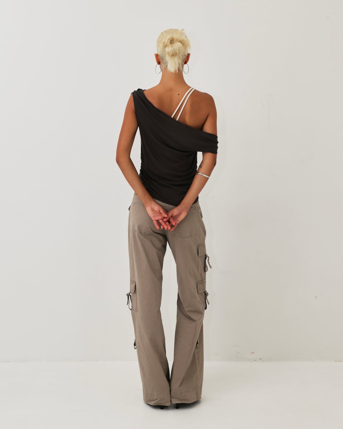 Womens Layered Off Shoulder Top