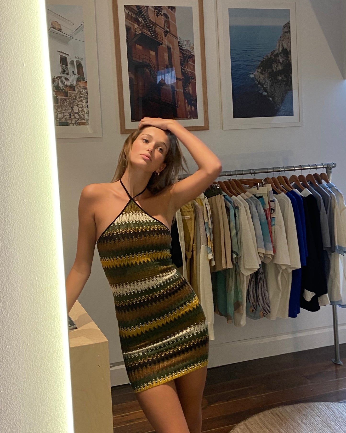 Women's Crochet Mini Dress