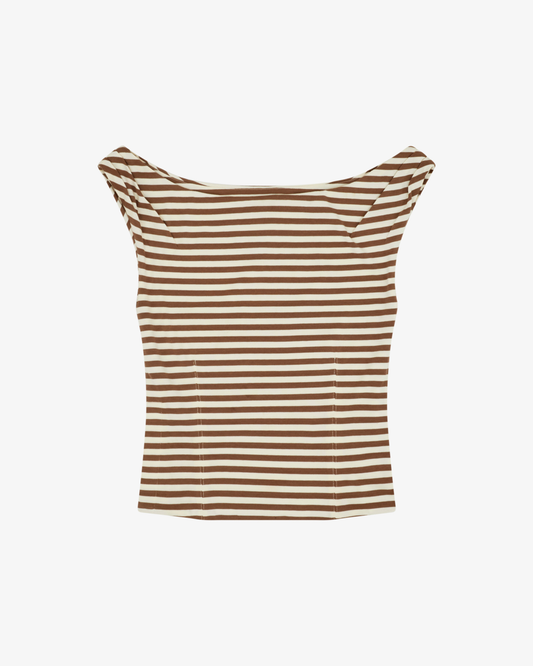 Womens Off Shoulder Fitted Top