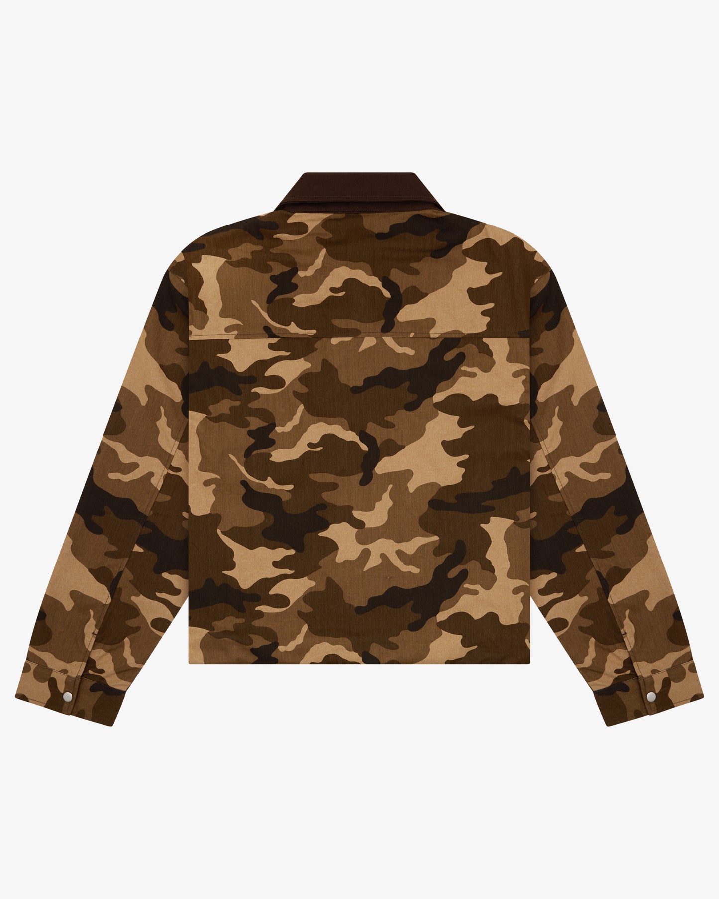 Mens Woven Jacket - Brown Camo