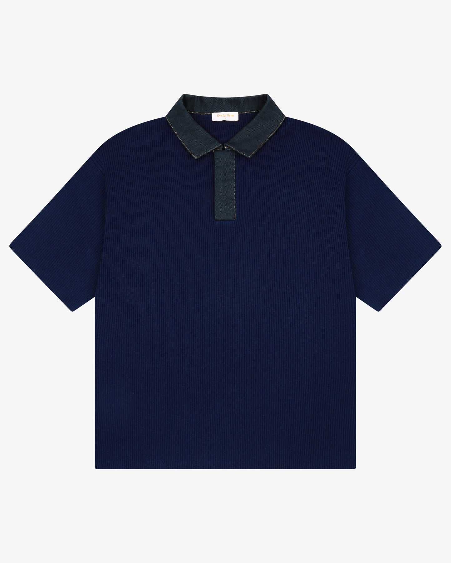 Knitted Polo - Navy