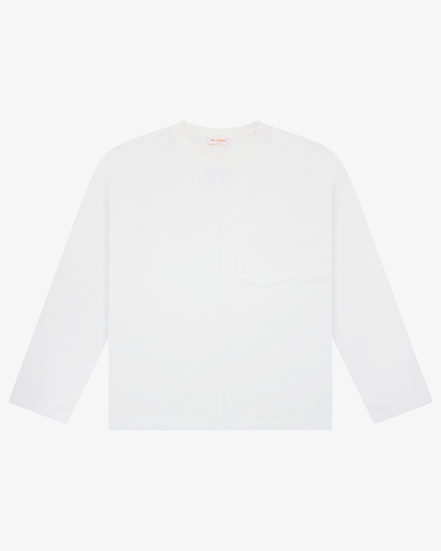 Seamed Boxy Long Sleeve - White