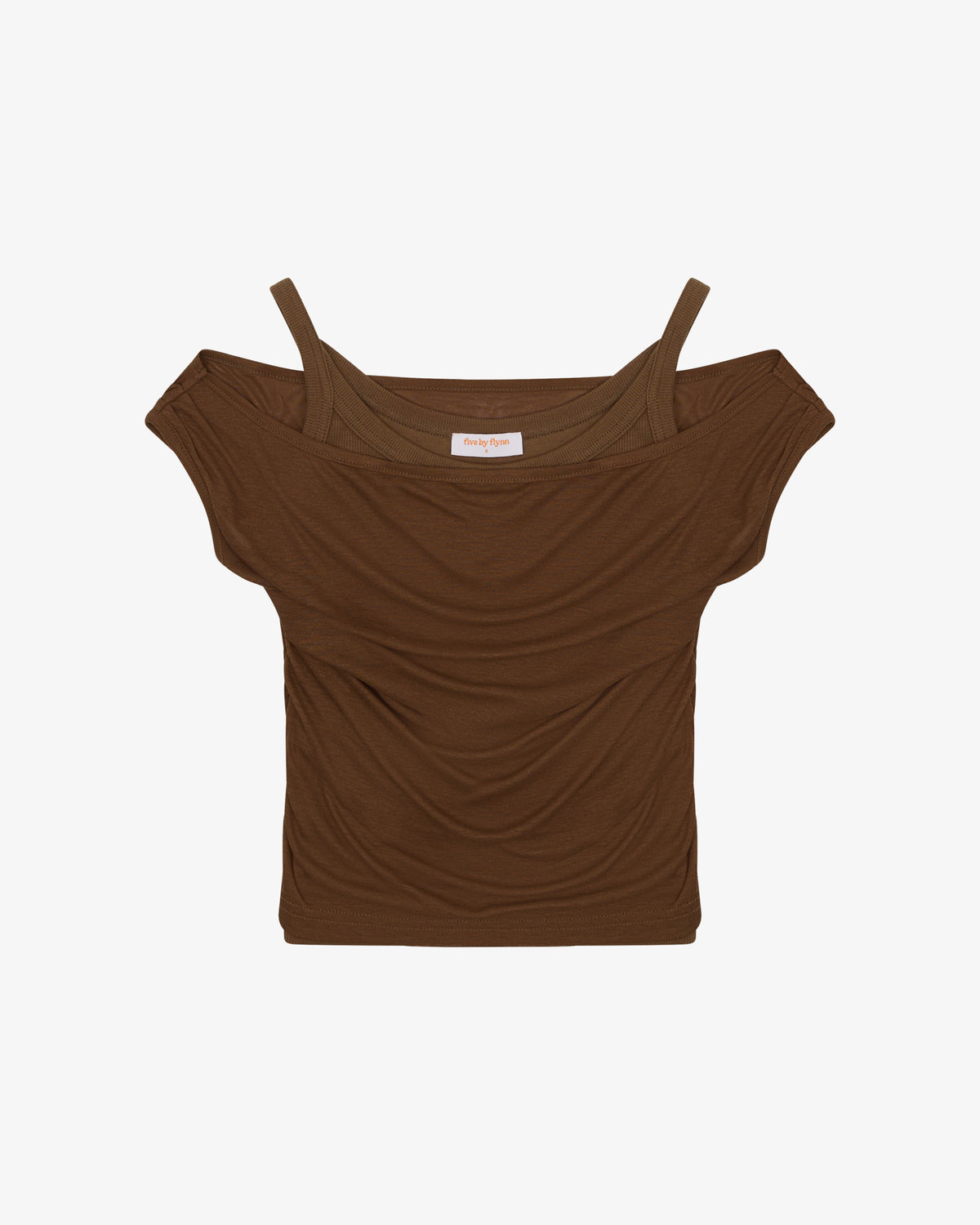 LAYERED TANK - CARAMEL