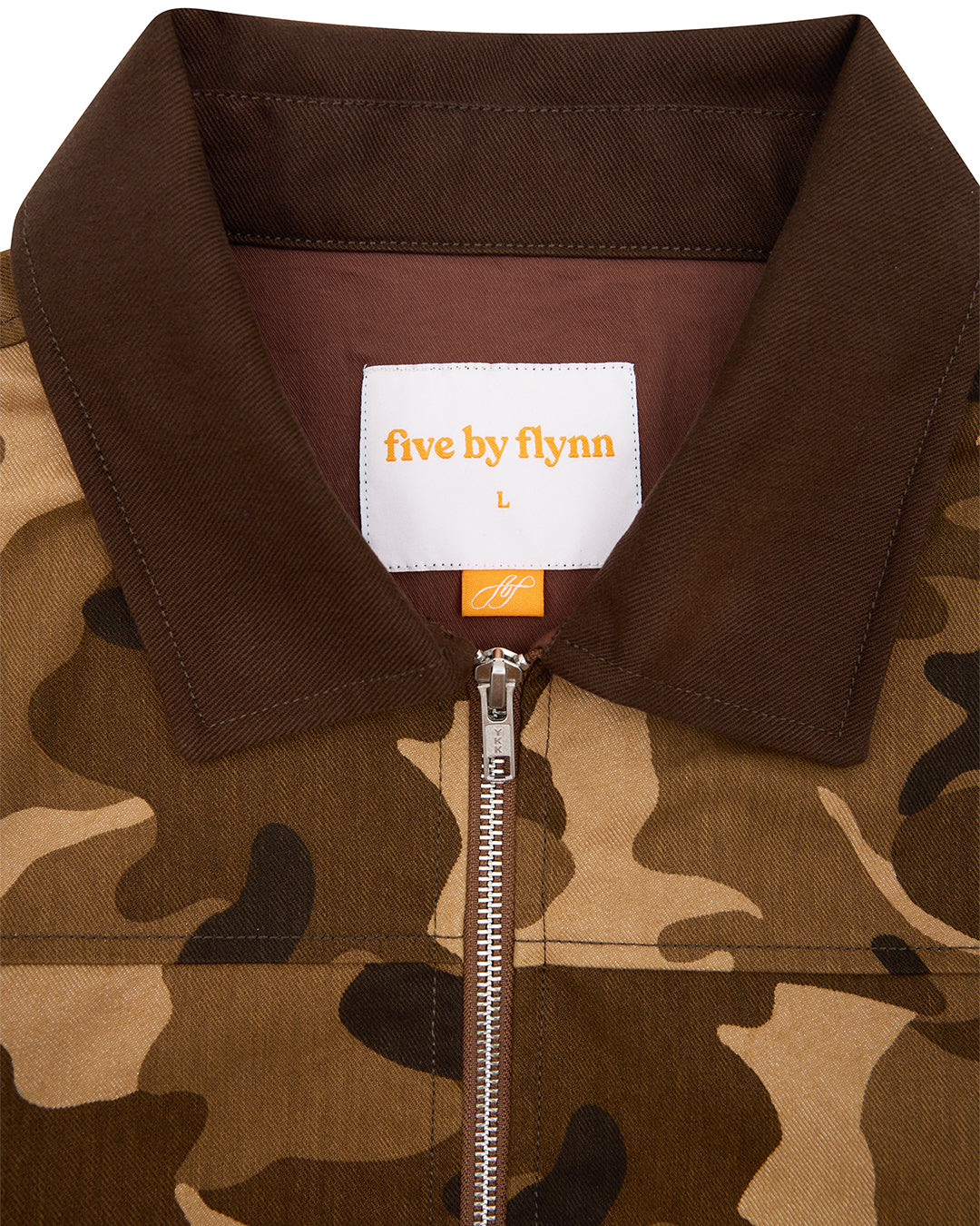 Mens Woven Jacket - Brown Camo