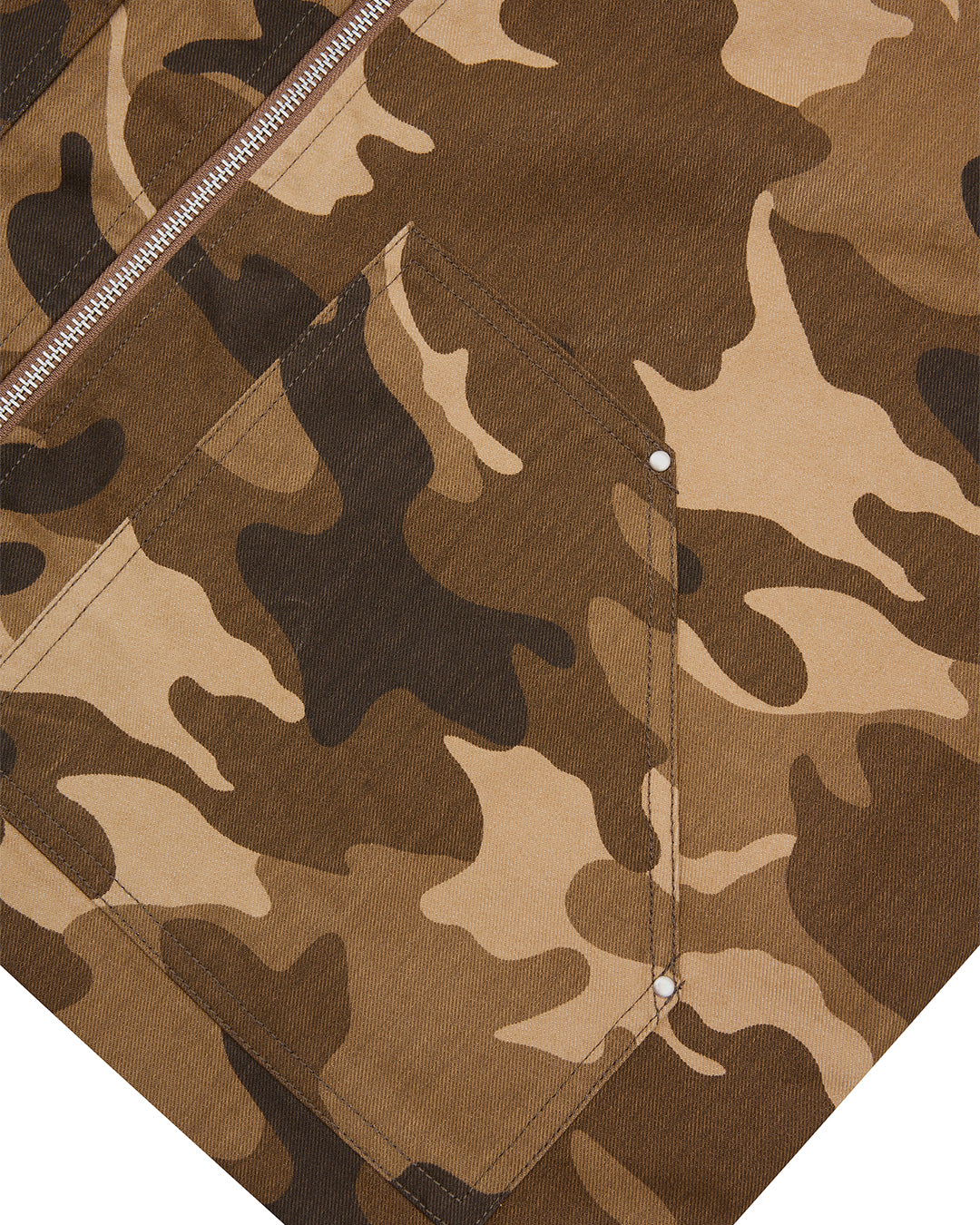 Mens Woven Jacket - Brown Camo