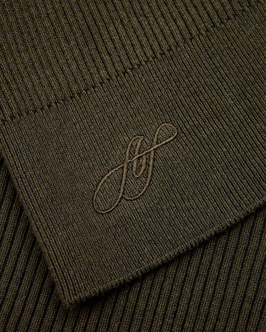 ASYM ZIP CARDI - OLIVE