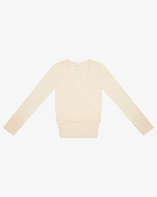 Women's Wrap Cardigan - CREAM