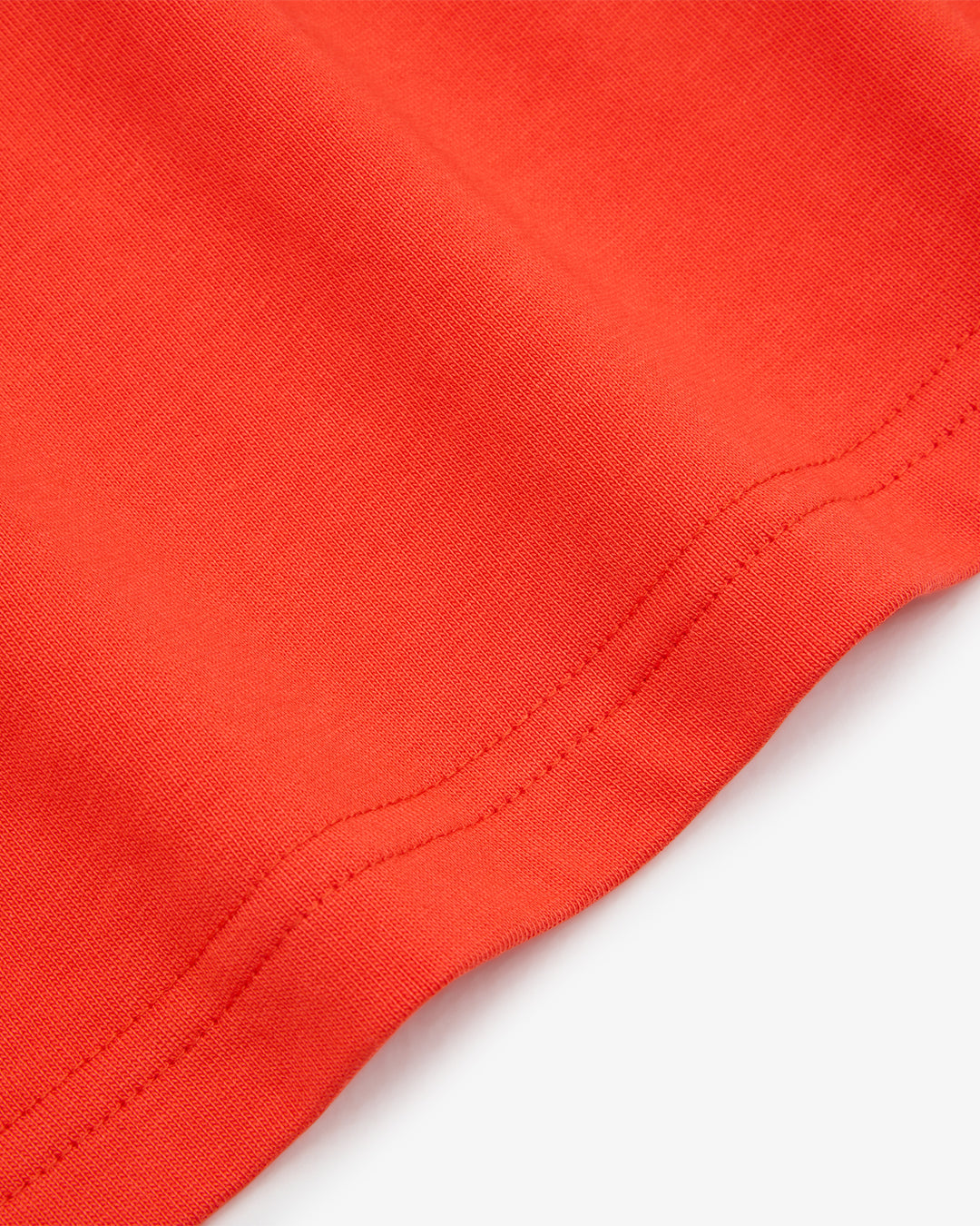 Crop Boxy Waffle Combo LS - CHILLI / CREAM