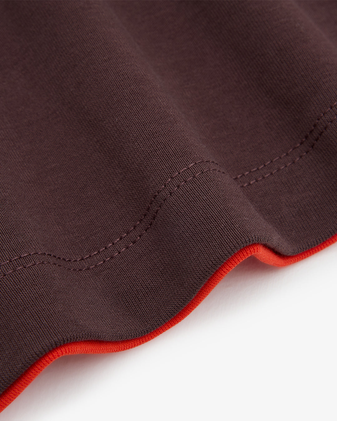 LAYERED HENLEY TANK - CHILLI / CHOCOLATE
