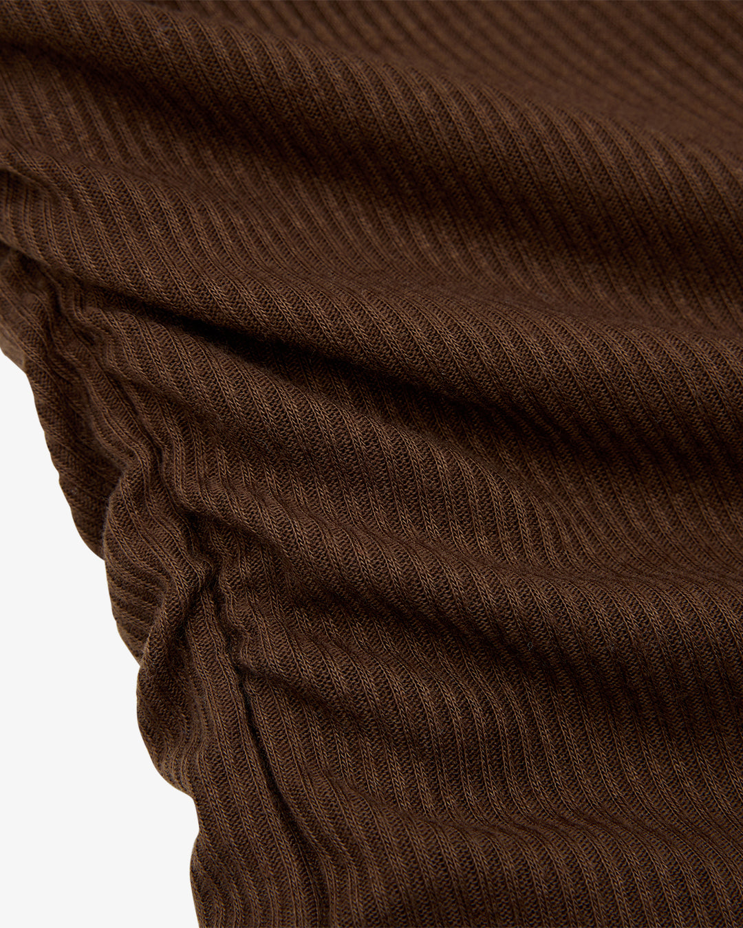 LAYERED RACER TANK - RIBBED CHOCOLATE