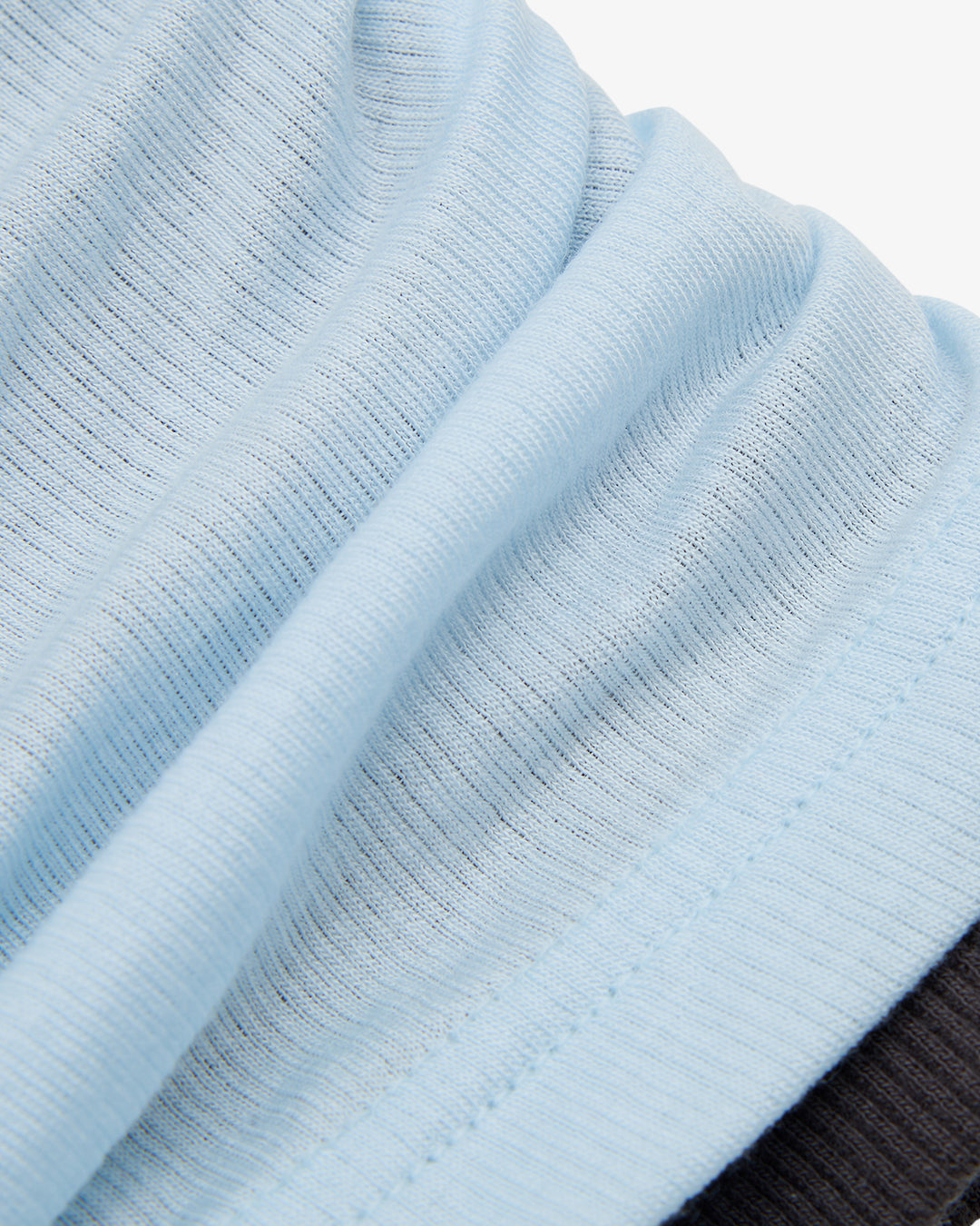 LAYERED LS TOP - Ice Blue / Charcoal