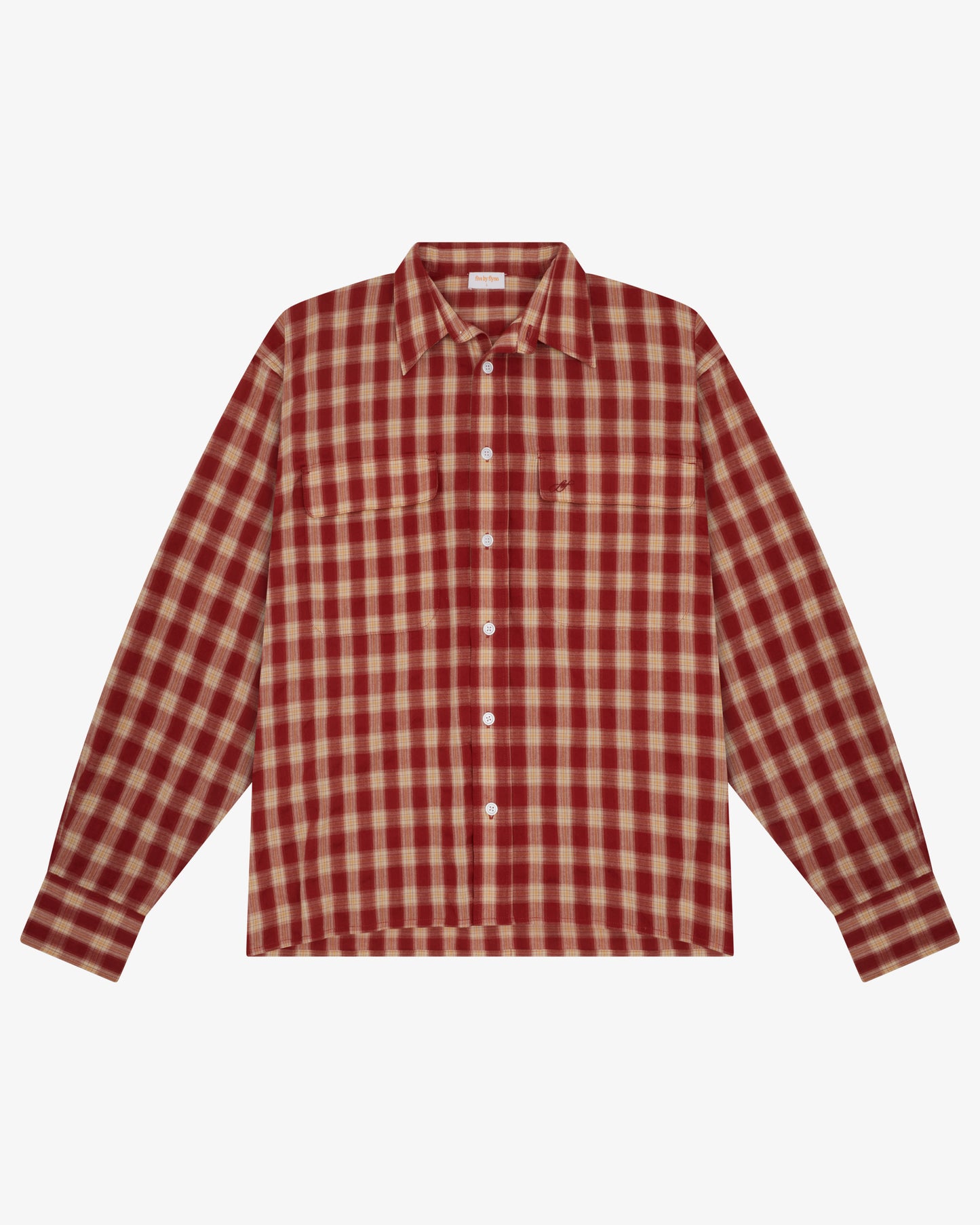 LS POCKET SHIRT - RED PLAID