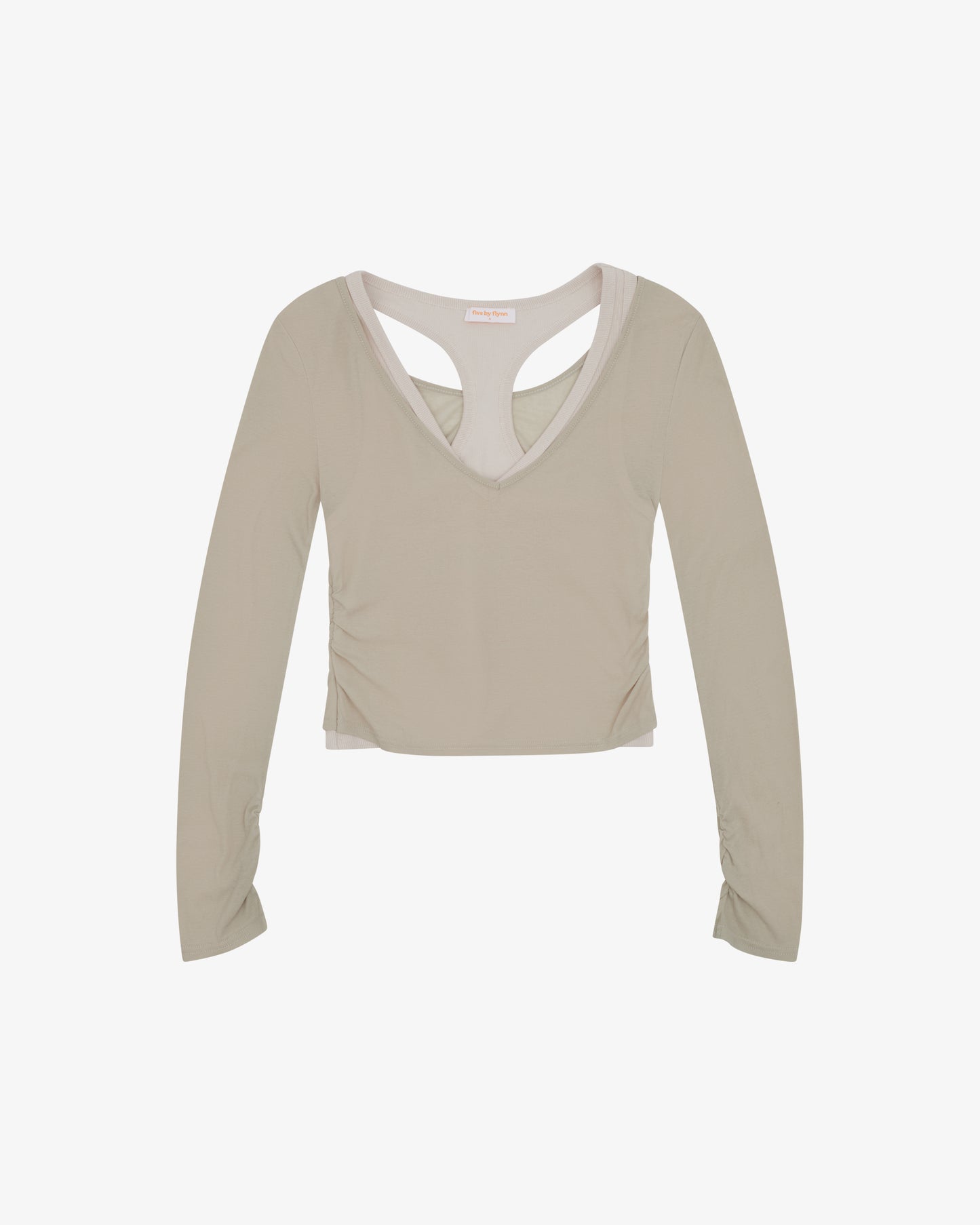 Layered Racer Tank - Sandstone