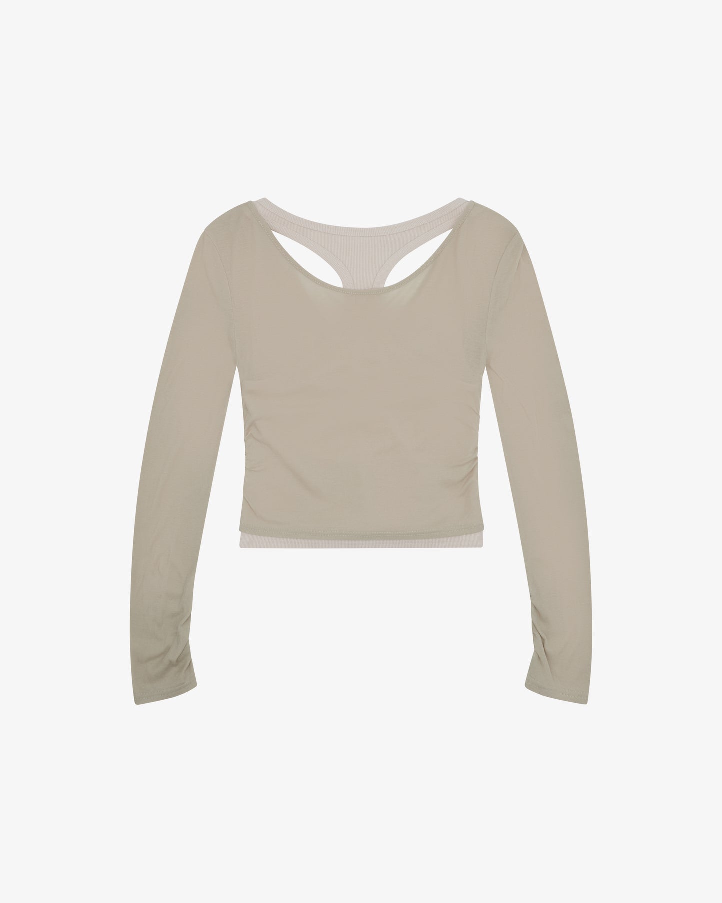 Layered Racer Tank - Sandstone
