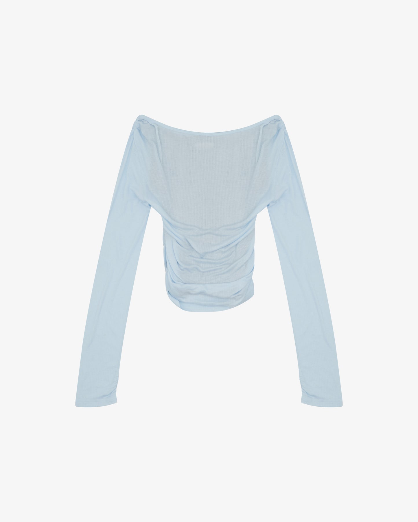 LAYERED LS TOP - Ice Blue / Charcoal