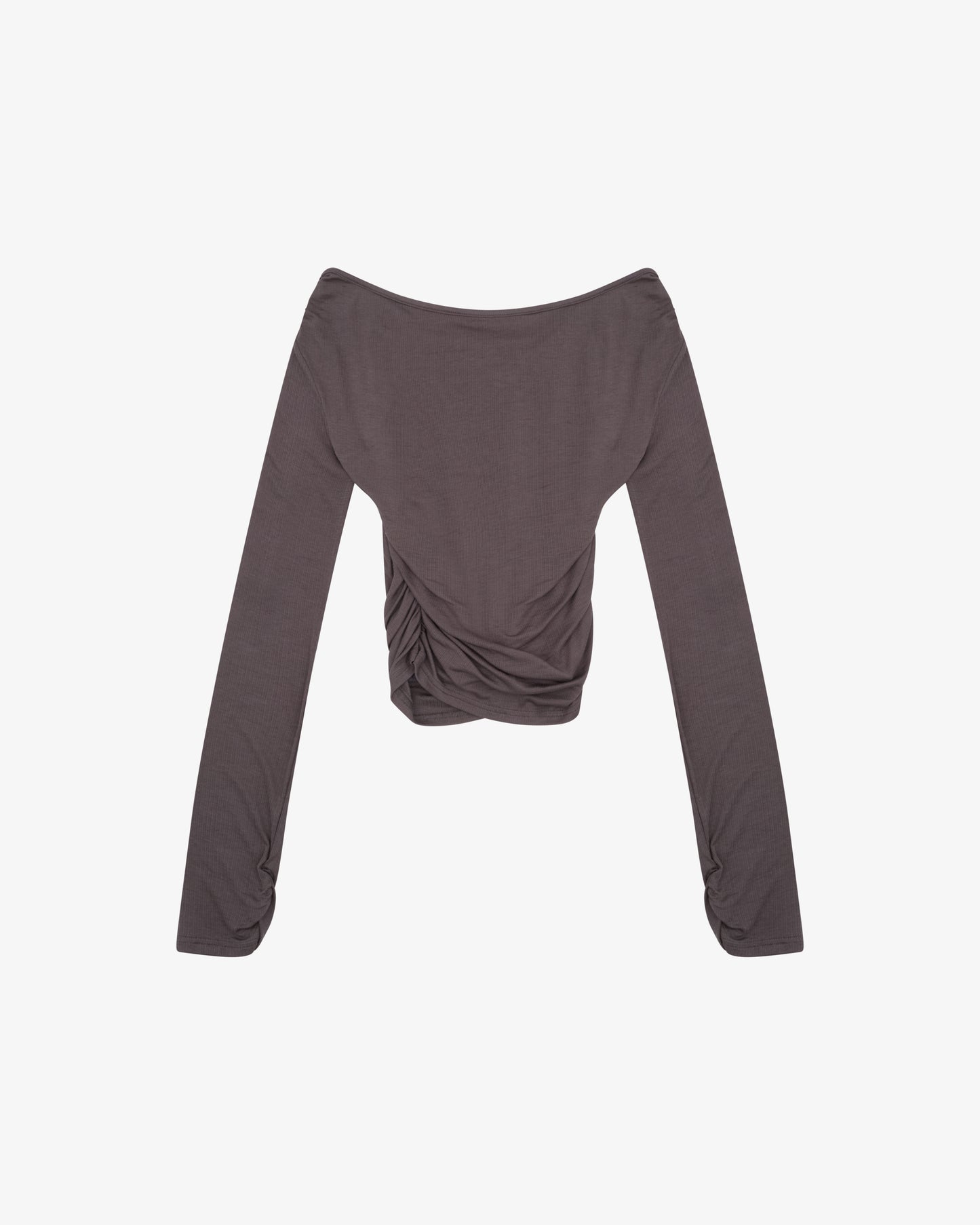 LAYERED LS TOP - Charcoal