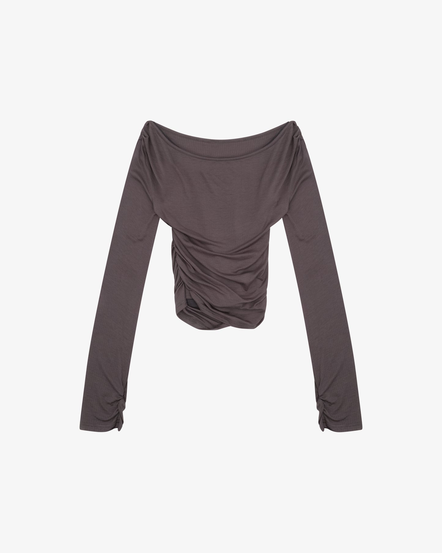 LAYERED LS TOP - Charcoal