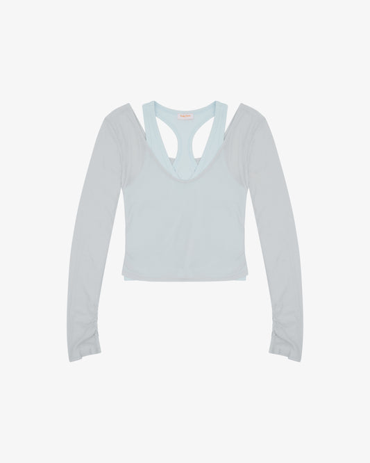 Layered Racer Tank - Ice