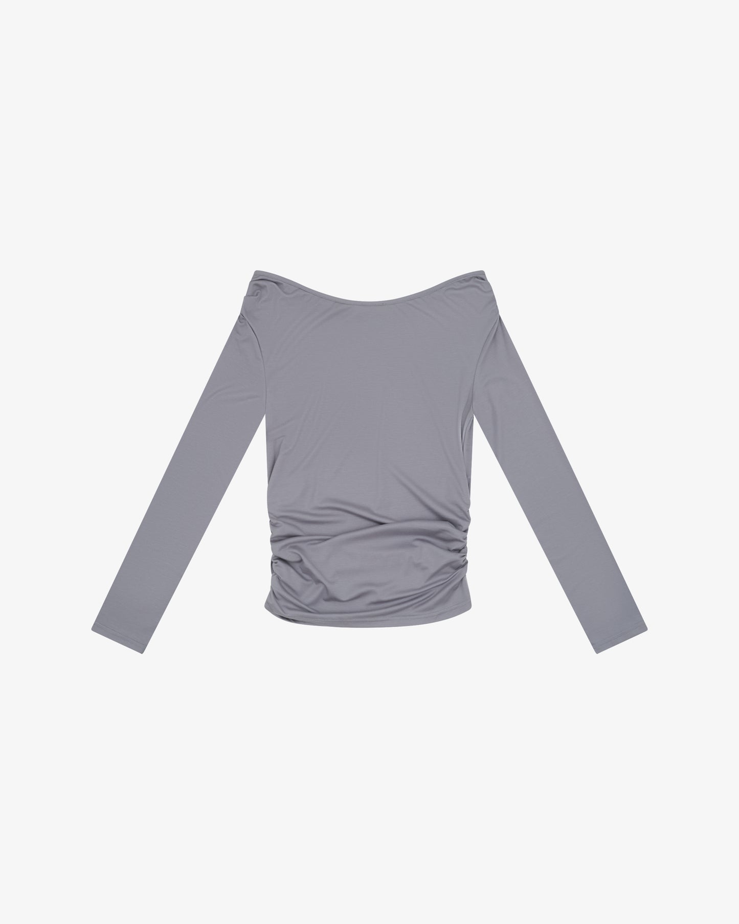 OFF SHOULDER LS TOP - Silver