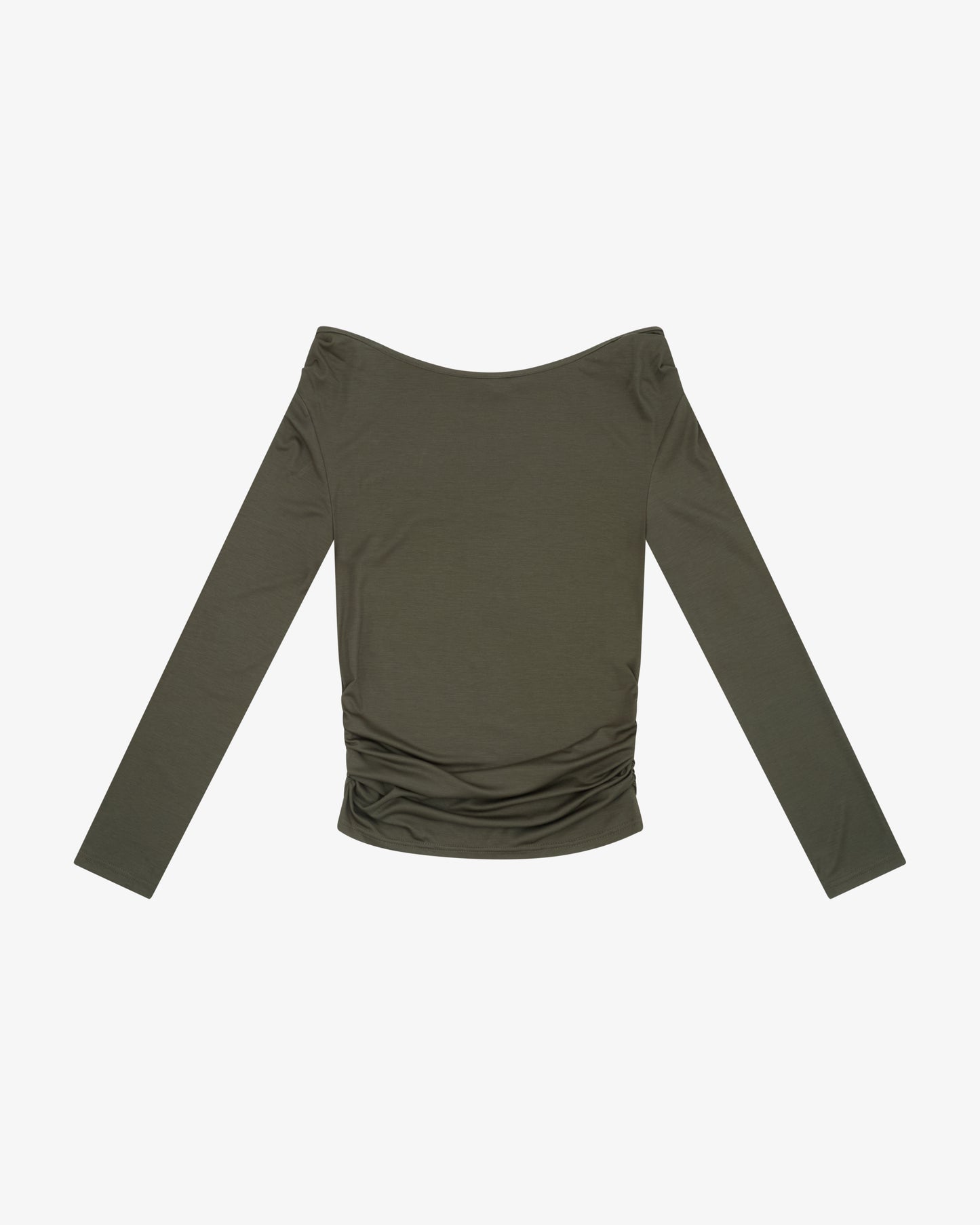 OFF SHOULDER LS TOP - Sage
