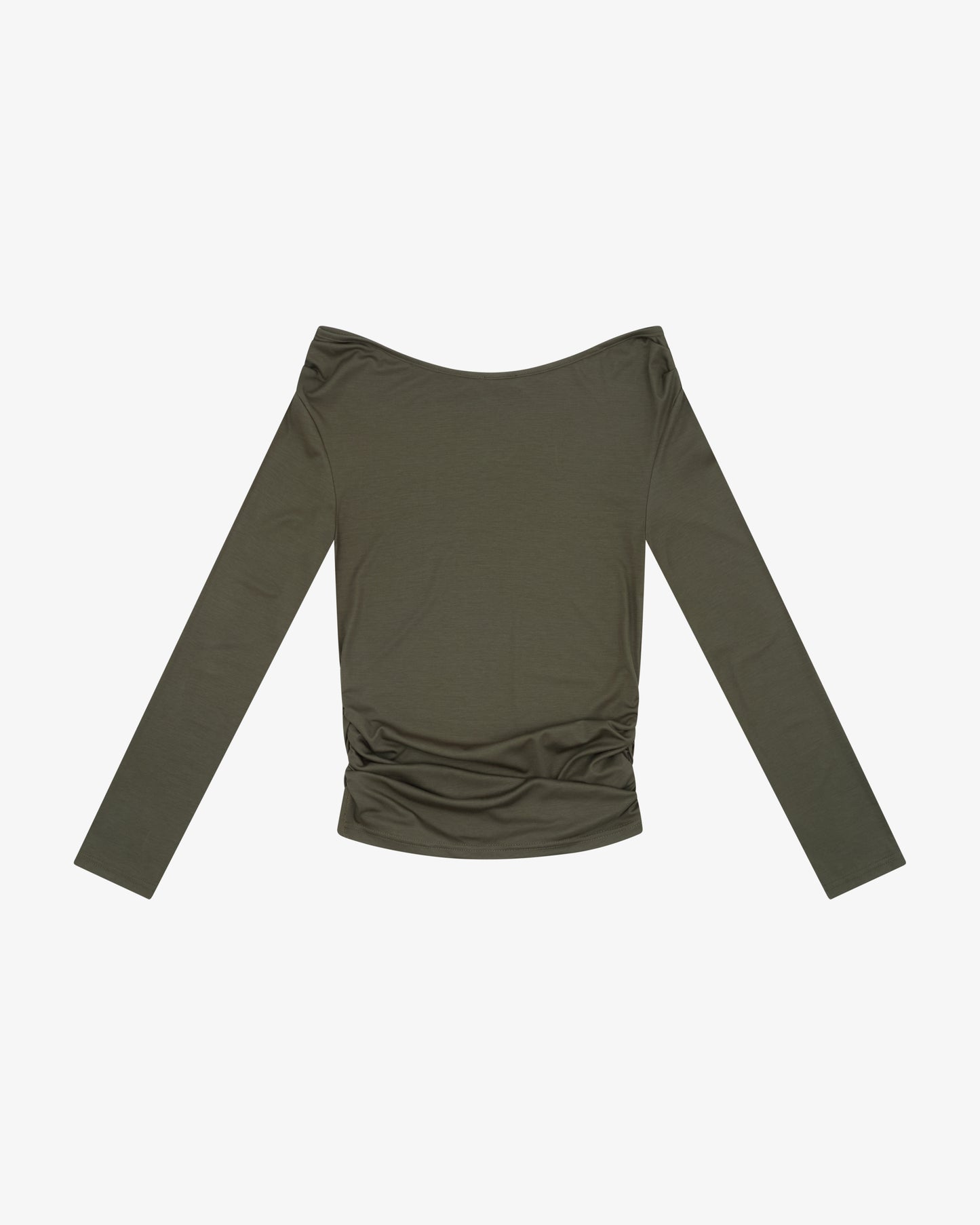 OFF SHOULDER LS TOP - Sage