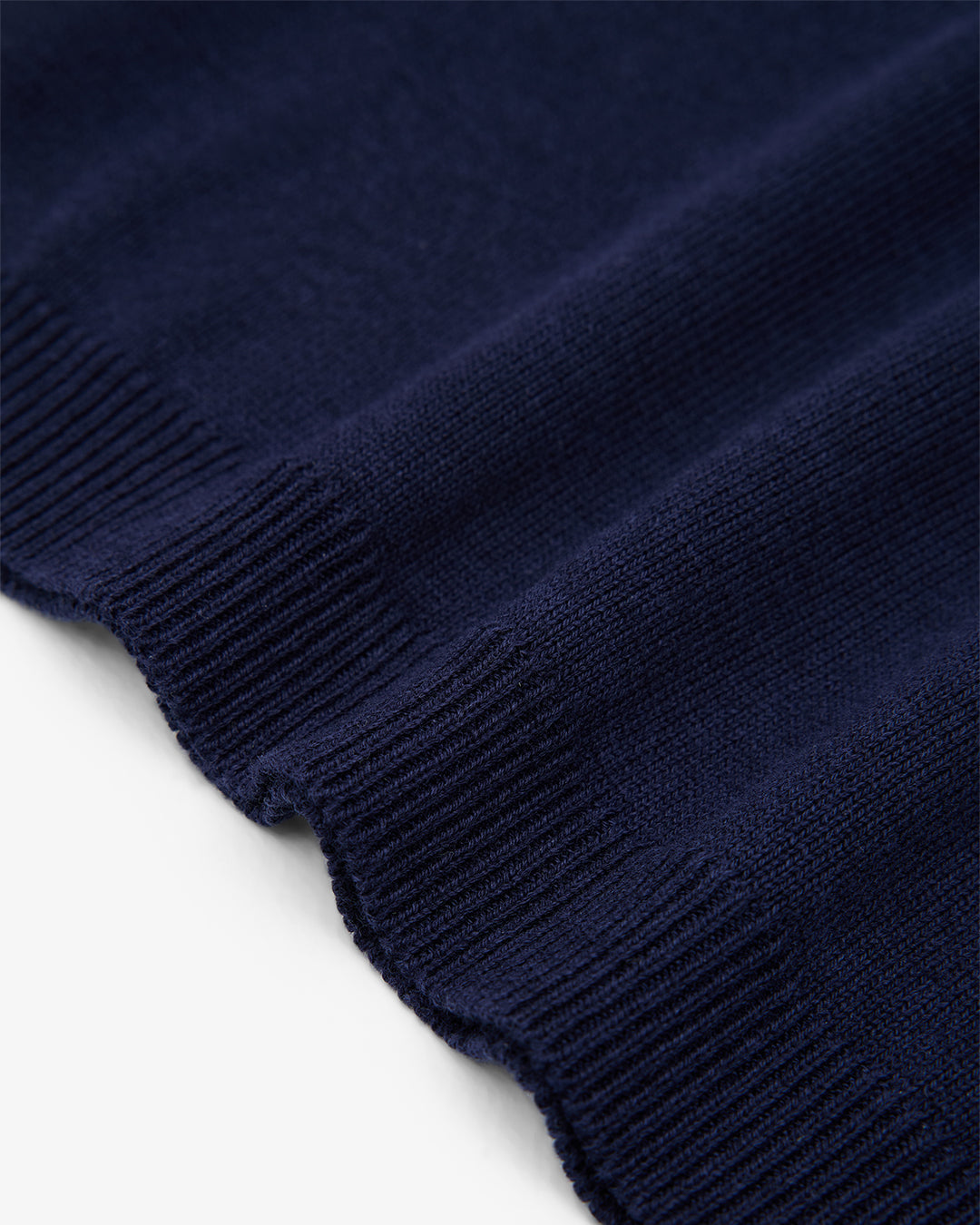 Funnel Neck Knit Top - Navy