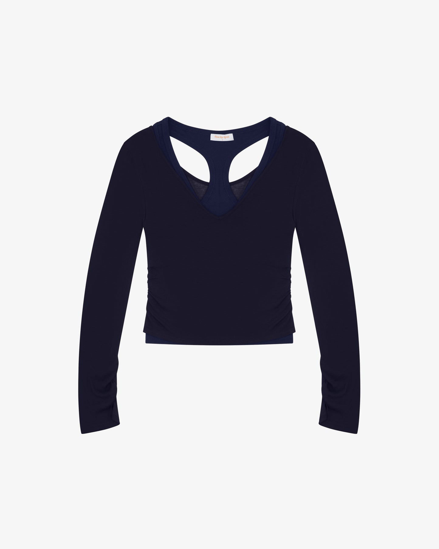 Layered Racer Tank - Navy