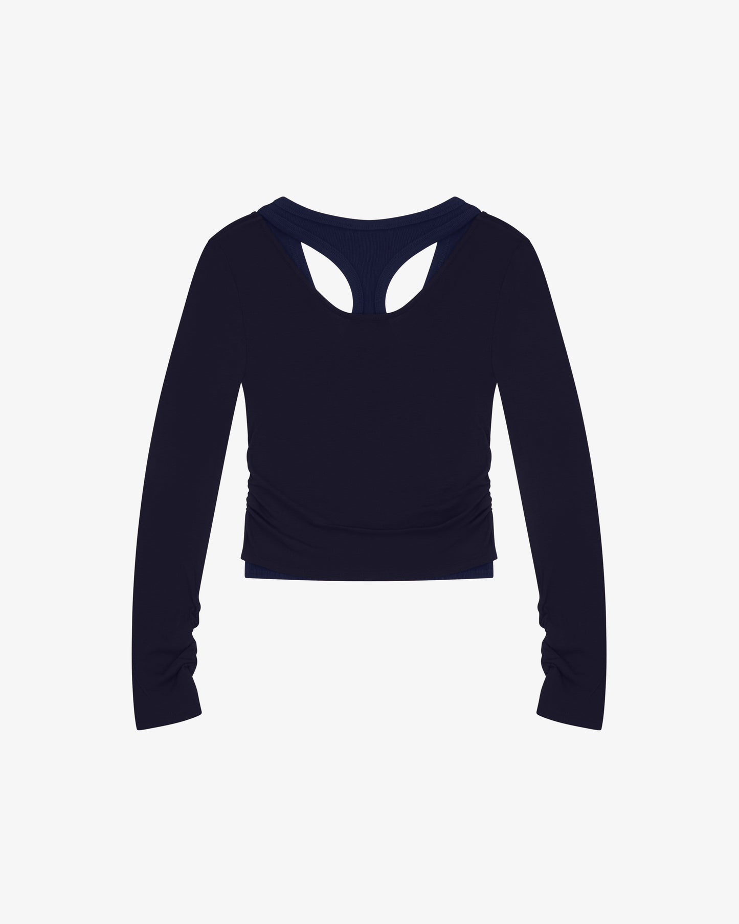 Layered Racer Tank - Navy