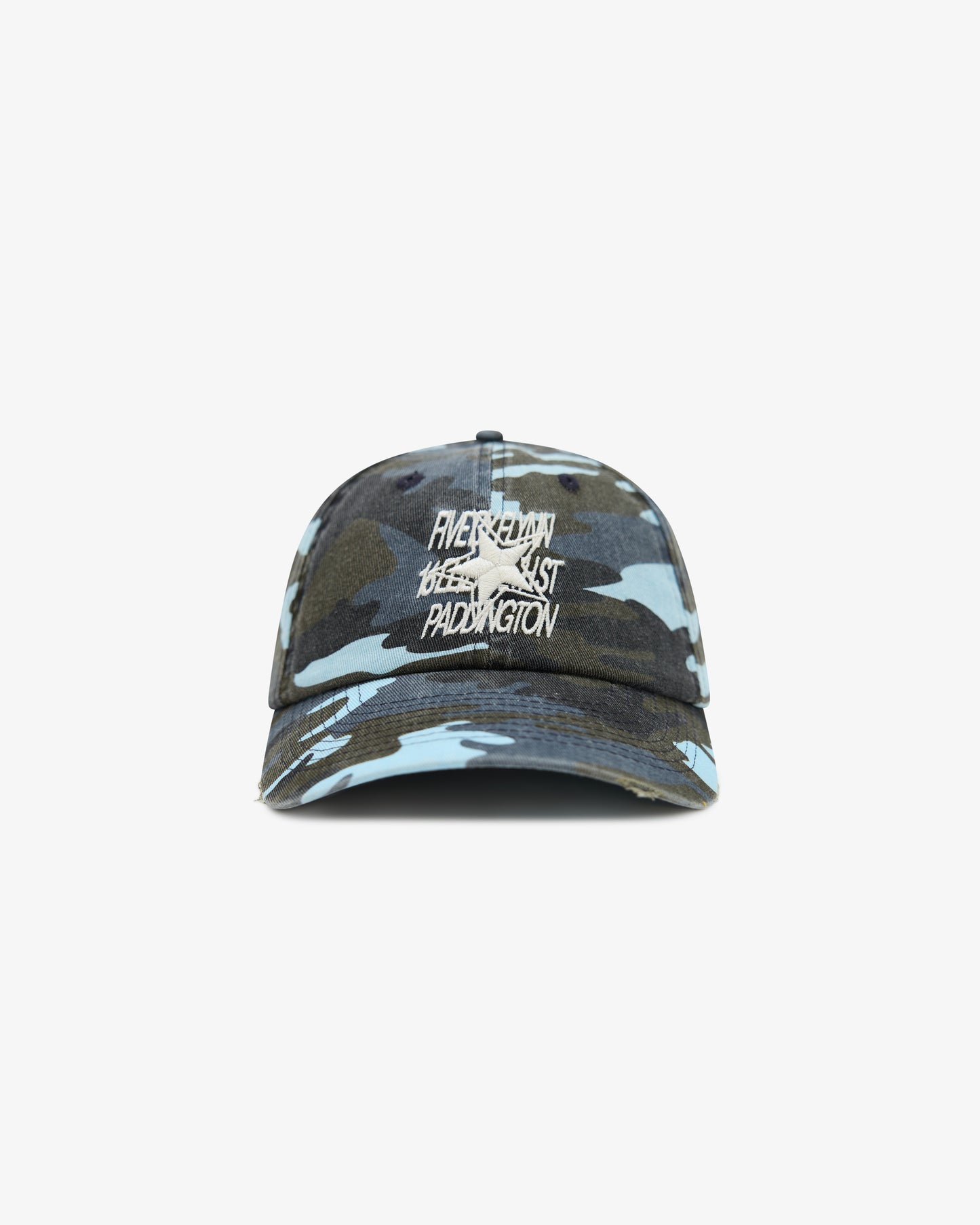 Cotton Dad Cap - Blue Camo