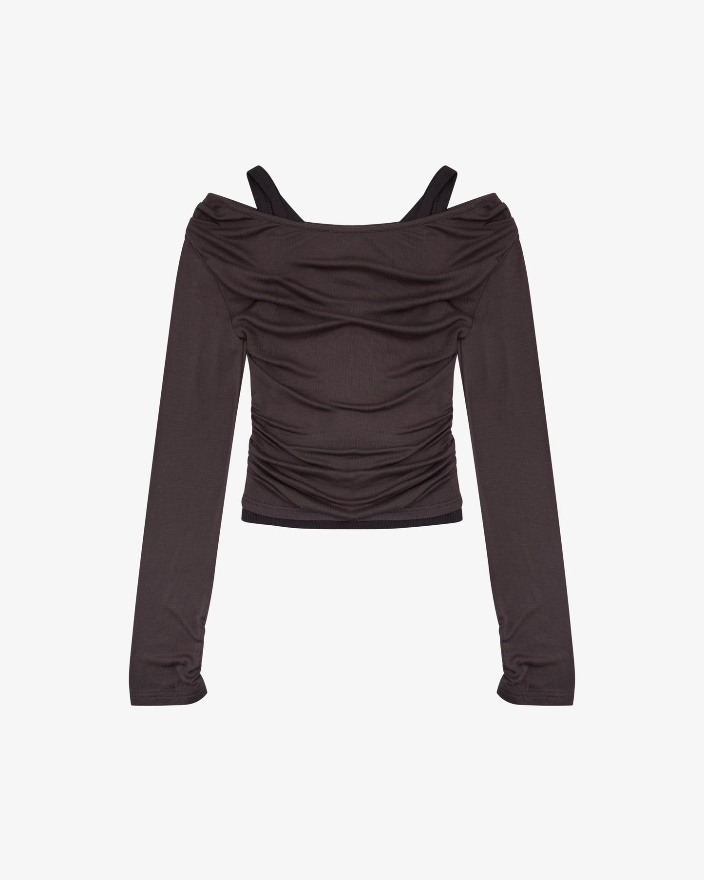LAYERED LS TOP - Charcoal