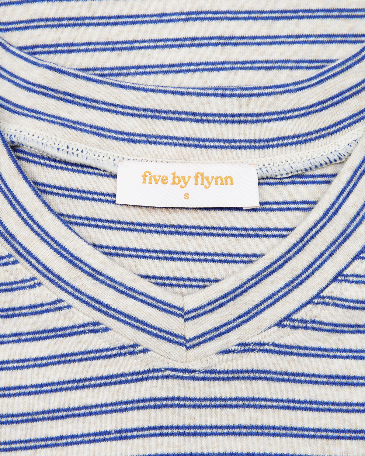 Raglan Baby Tee - Oat / Blue