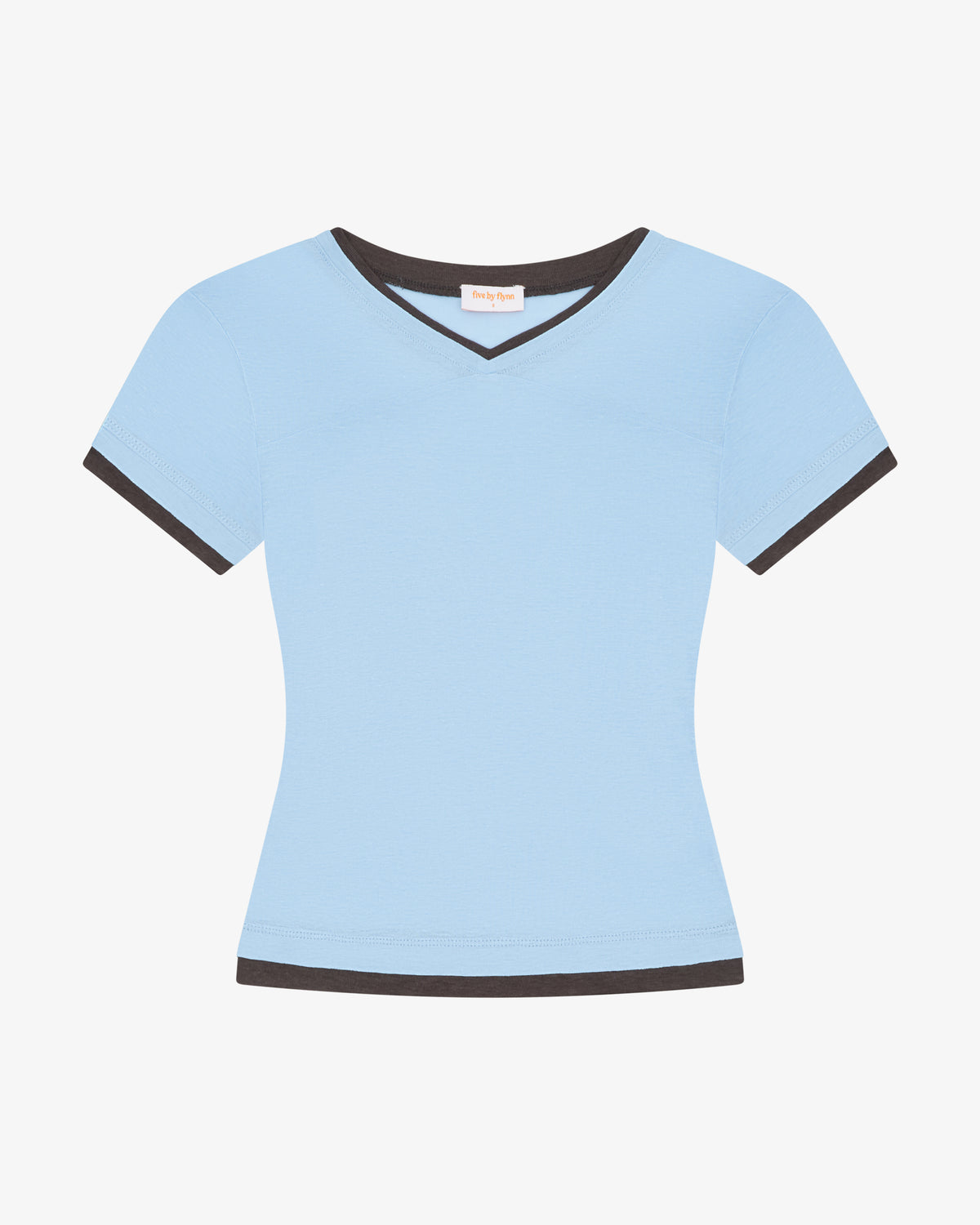 V Neck Tee - Sky