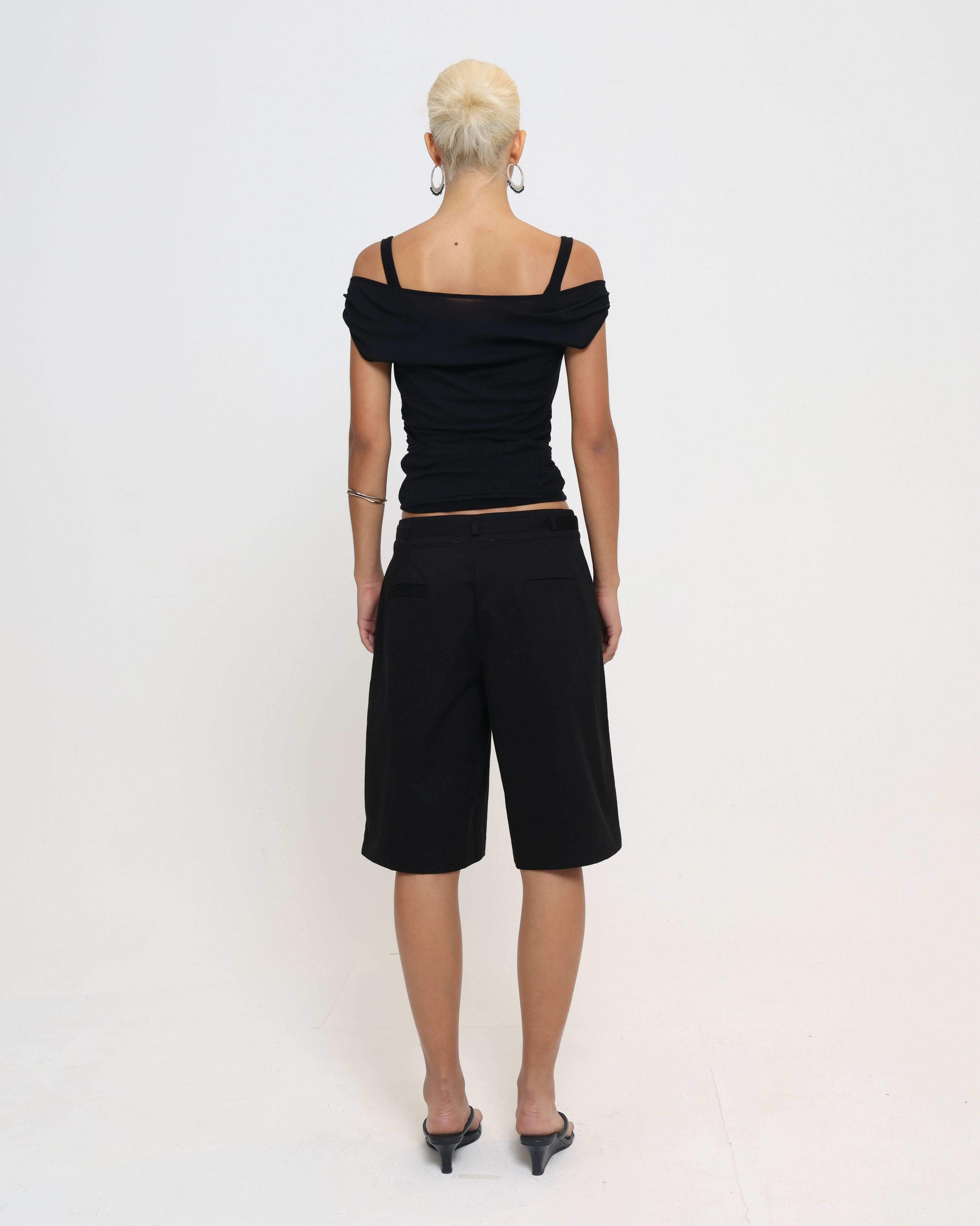CREDONA ♡ THE LAYERED TANK CREDONA - レイヤードタンクトップ (ブラック) THE LAYERED TANK | Sir