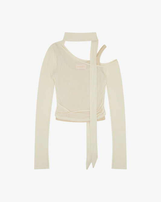 Women's Layered Scarf Top