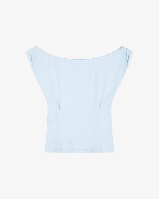 Womens Off Shoulder Fitted Top