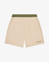 Cotton Shorts - Stone/Green