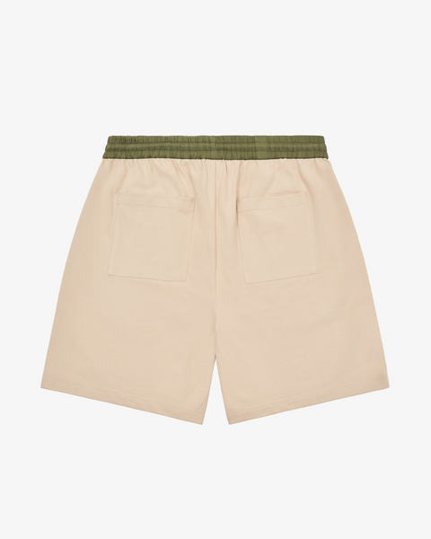 Cotton Shorts - Stone/Green