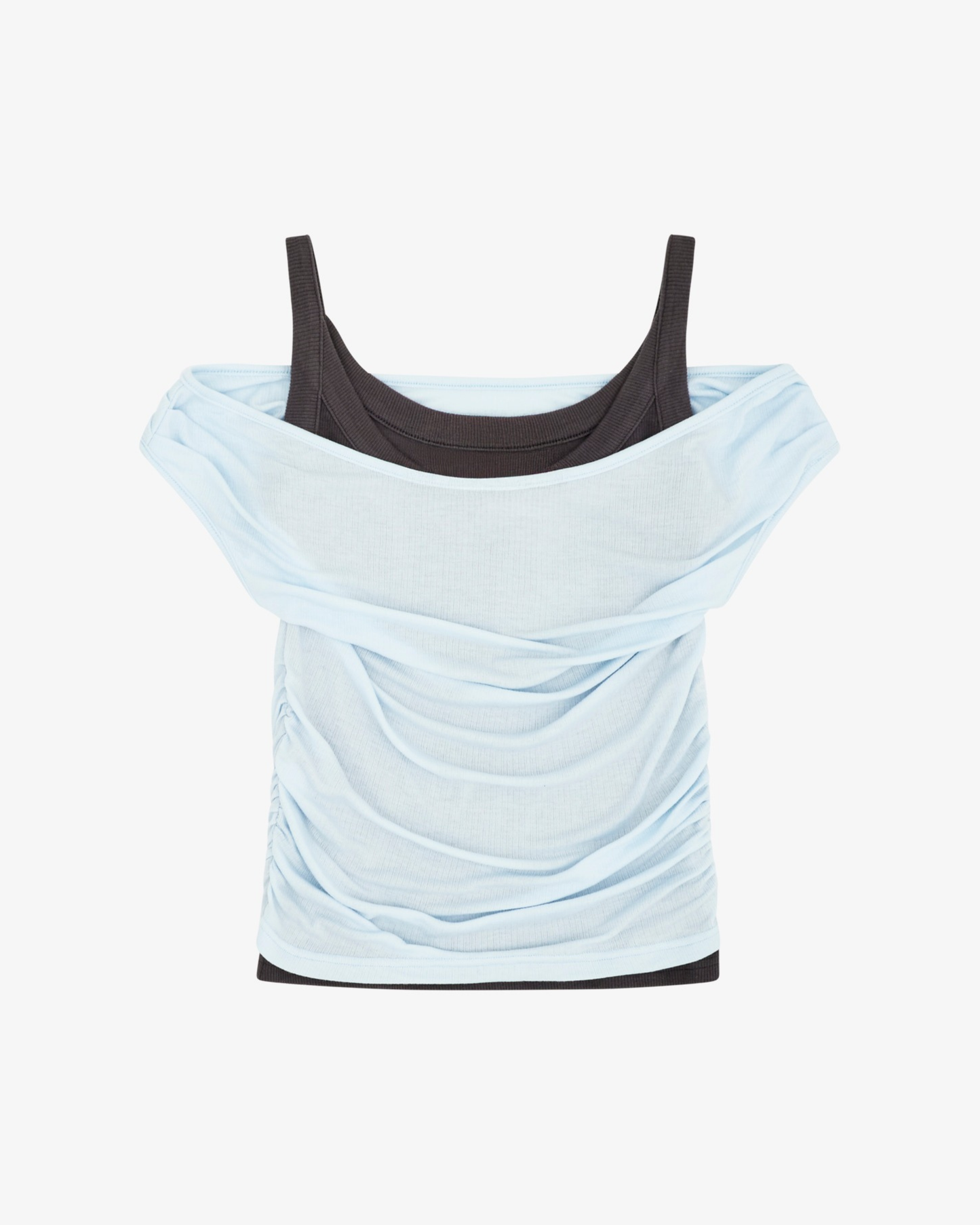 LAYERED TANK - ICE BLUE / CHARCOAL
