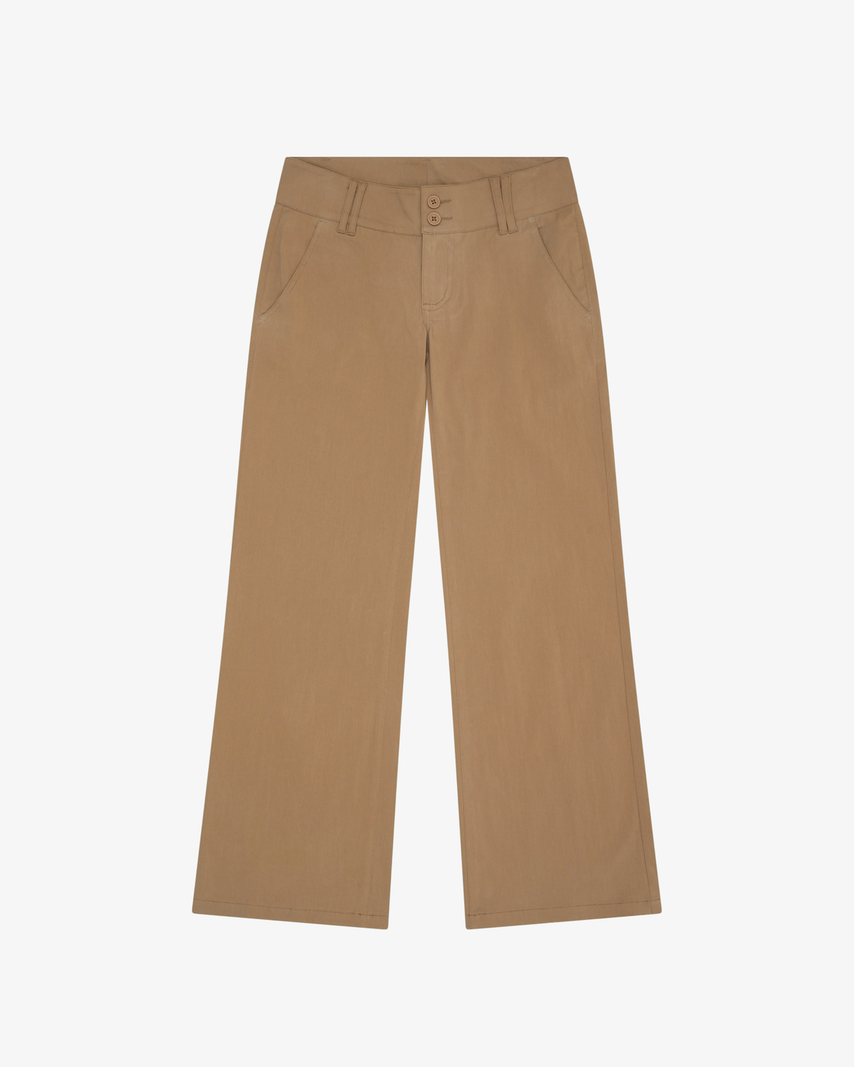 Low Rise Pocket Pant - Brown