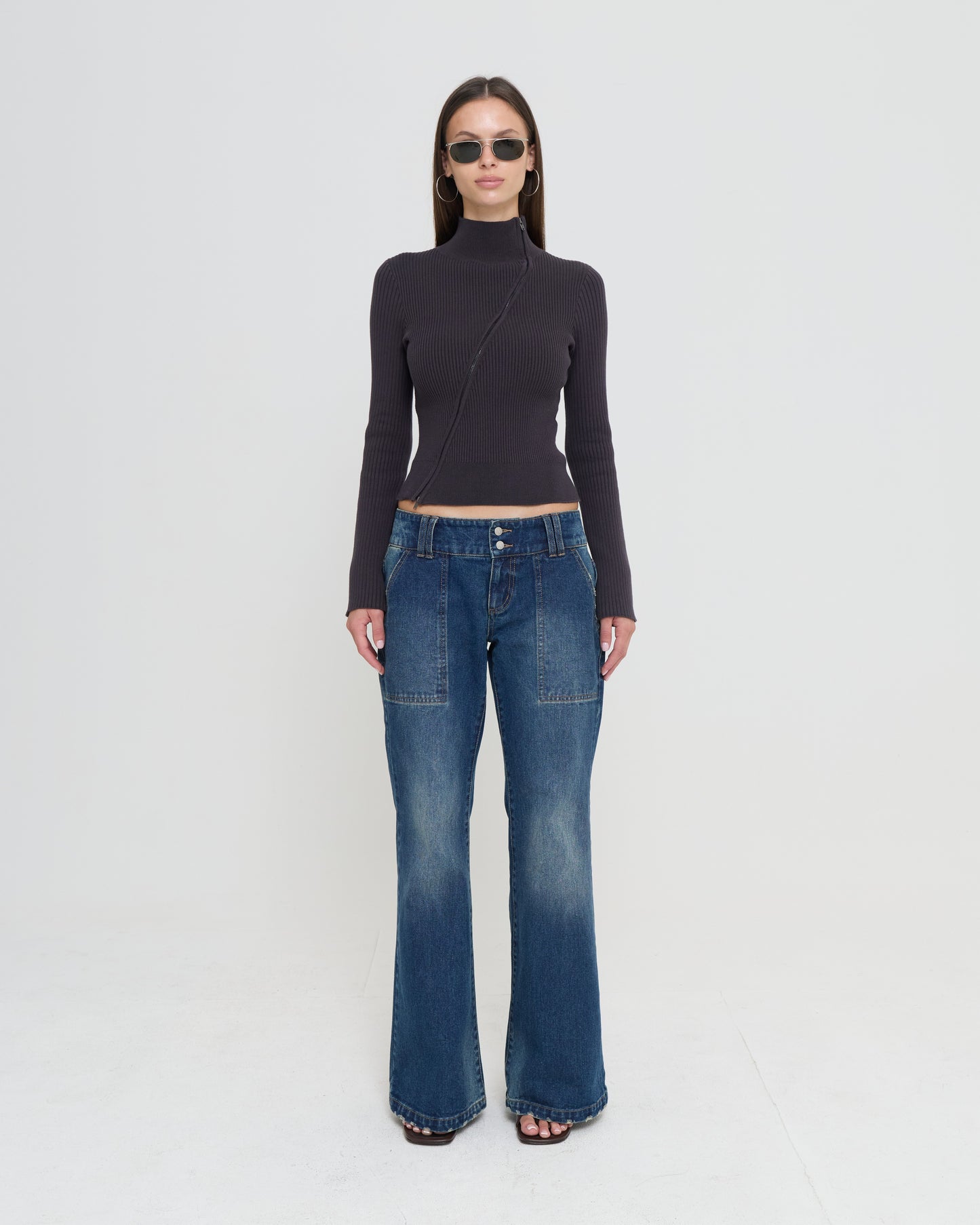 Women's Asym Zip Cardigan