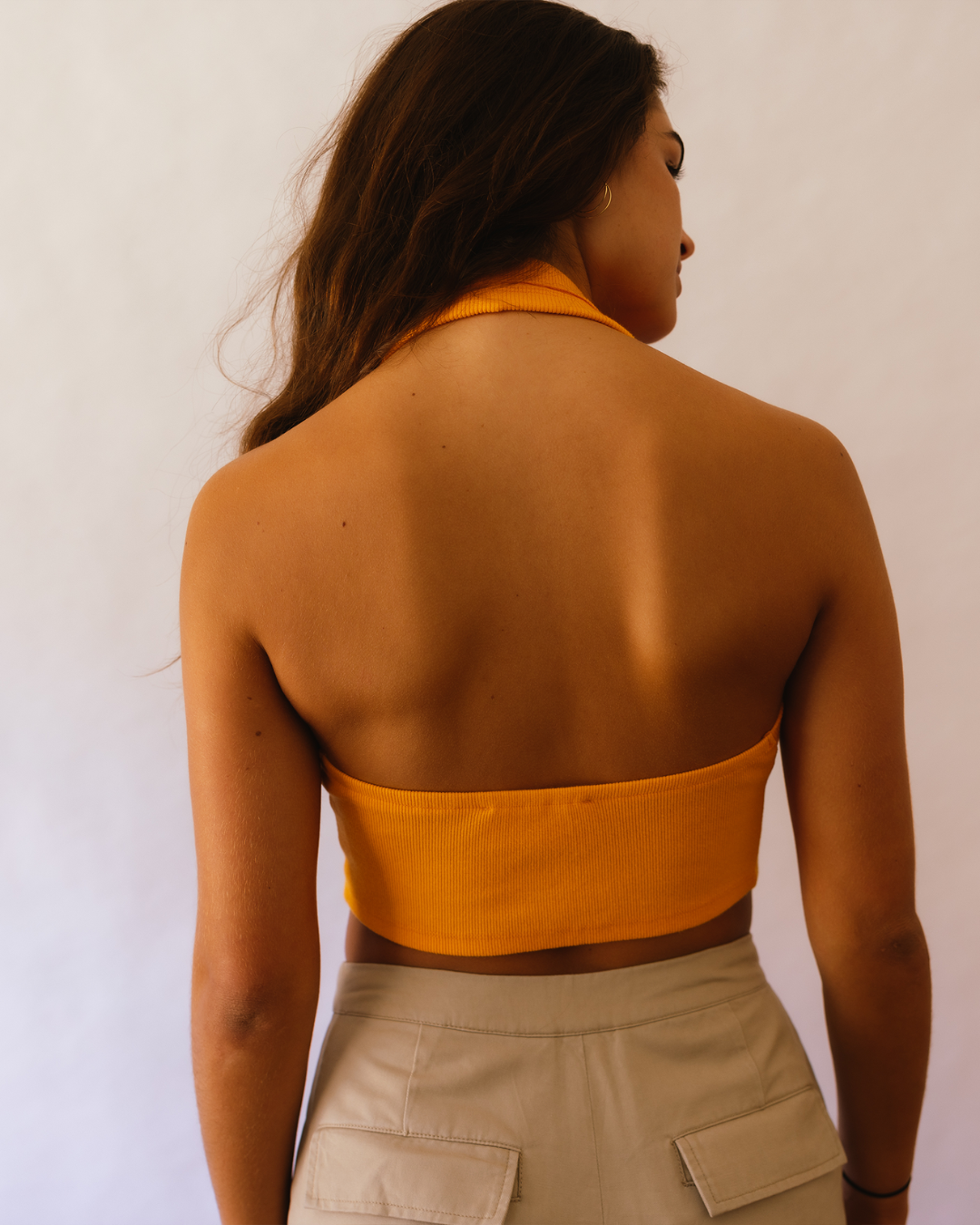 Women's Halter Neck - Orange