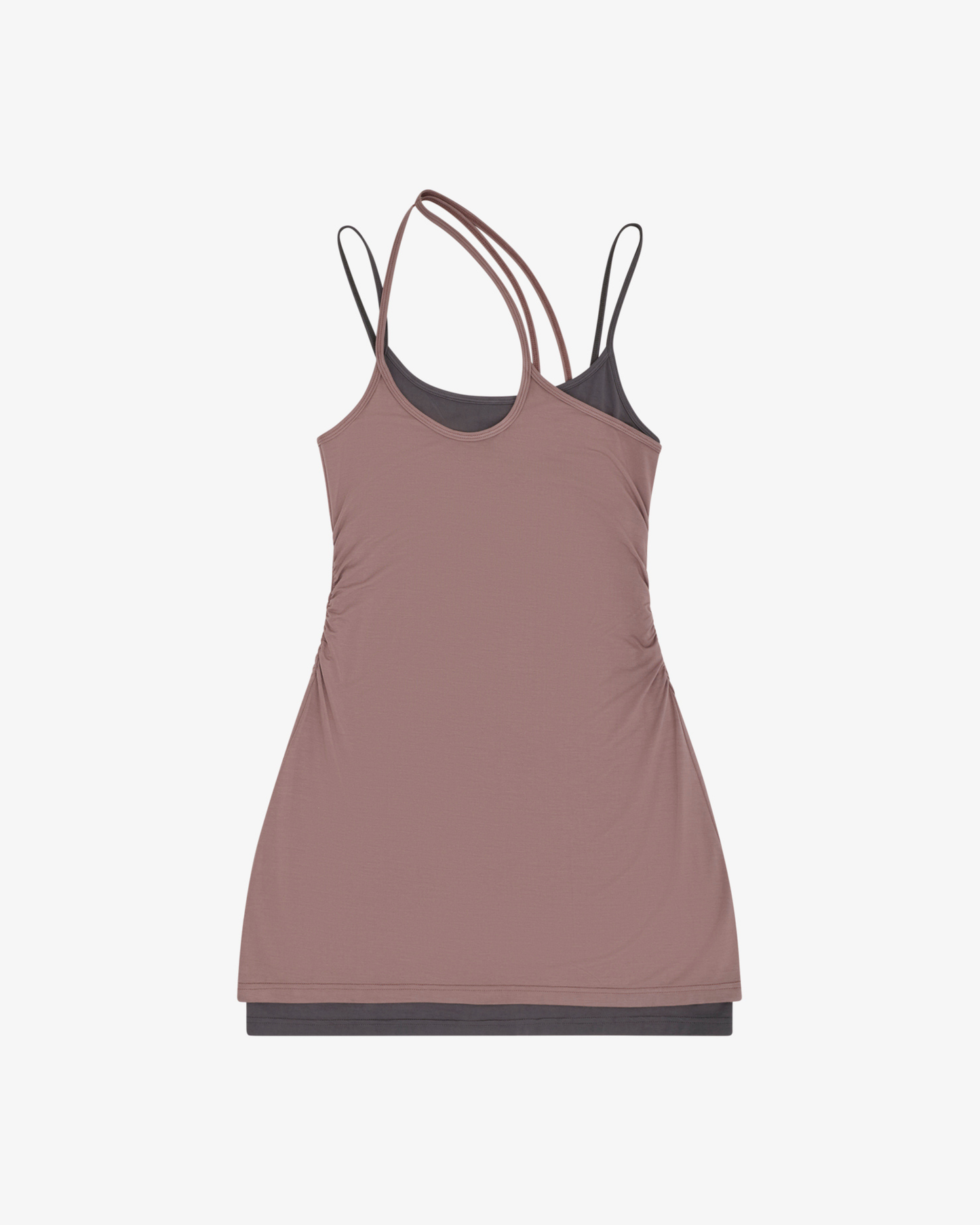 Womens Asym Layered Mini Dress