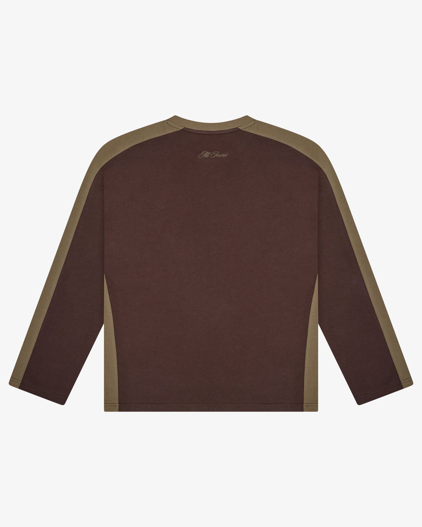 PANELLED LS CROP TEE