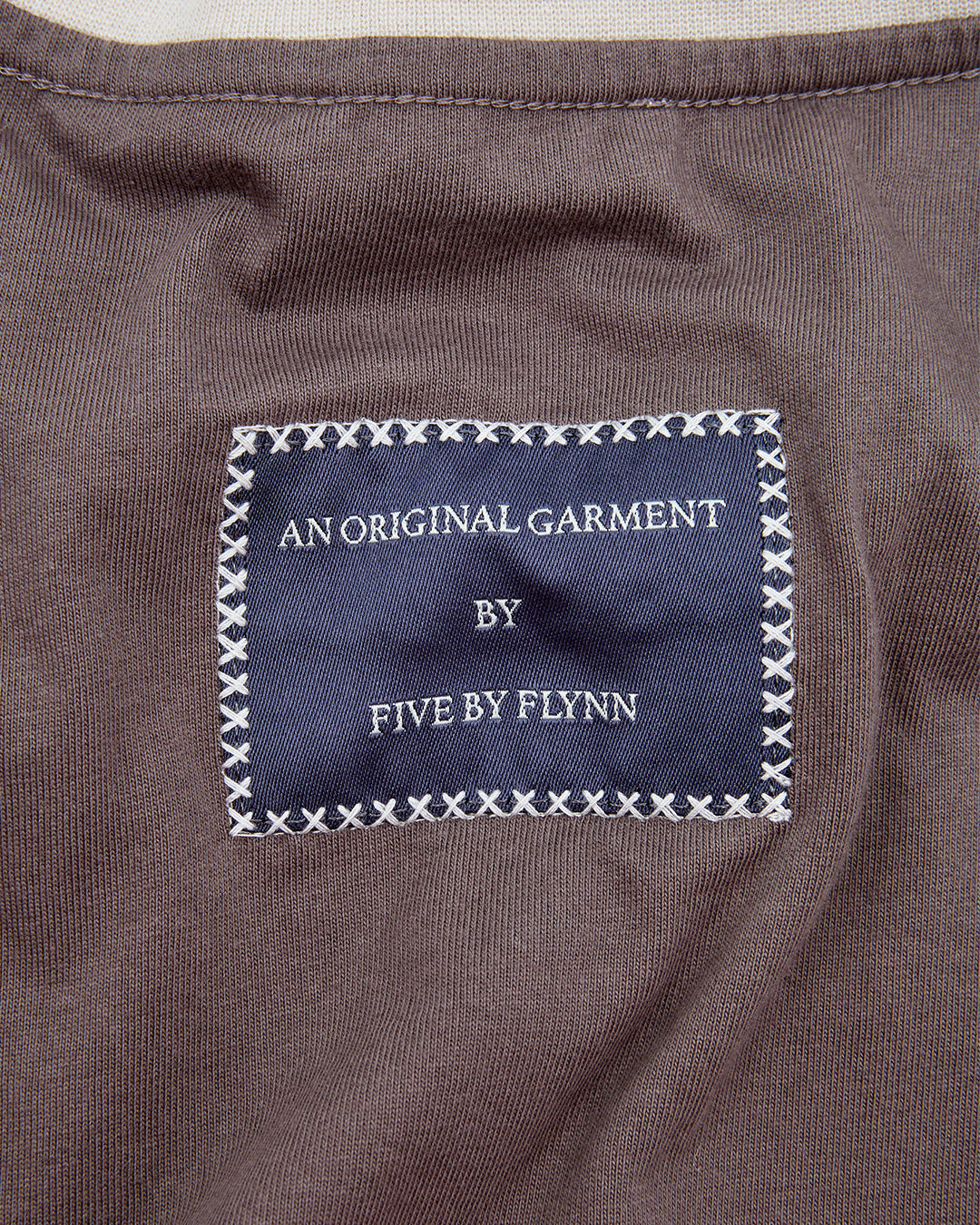 Crop Boxy Layered Tee - Charcoal / Sand