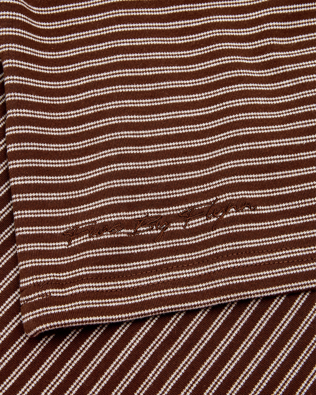 STRIPE POLO - Brown